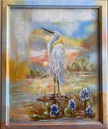 La grande aigrette et la dame du lac